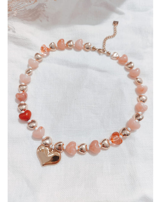 Collier RESINE COEUR