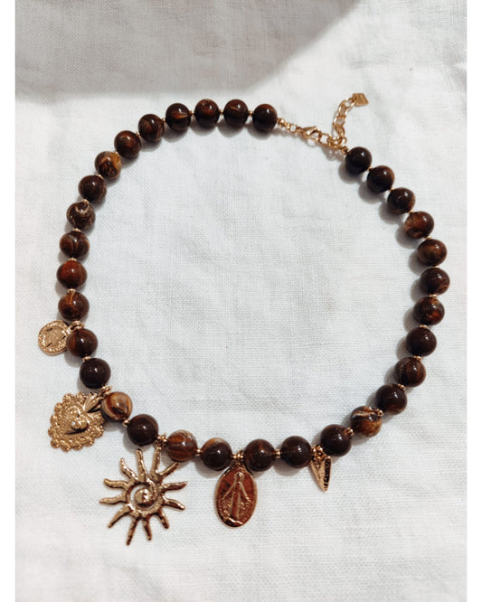 Collier résine multi-breloques CHOCO