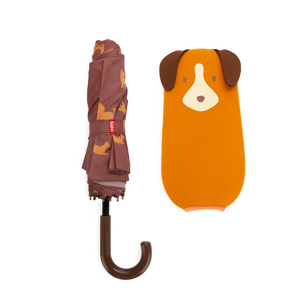 Parapluie CHIEN MARRON