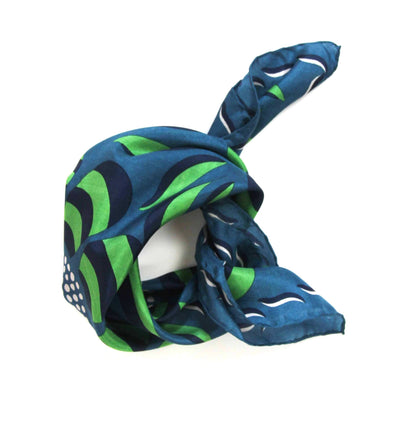 Foulard VERT Green  - Mini forget me