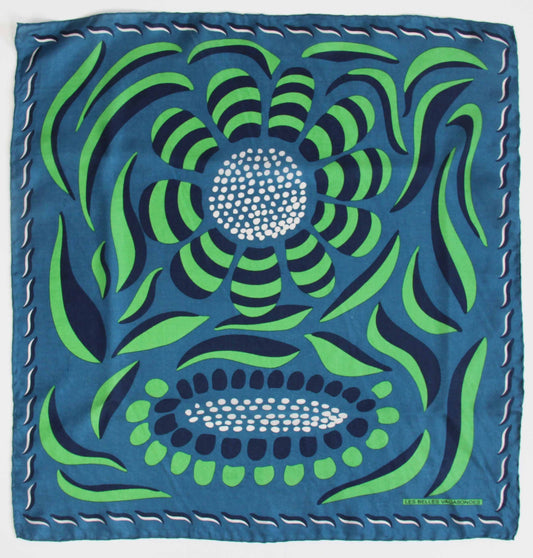 Foulard VERT Green  - Mini forget me