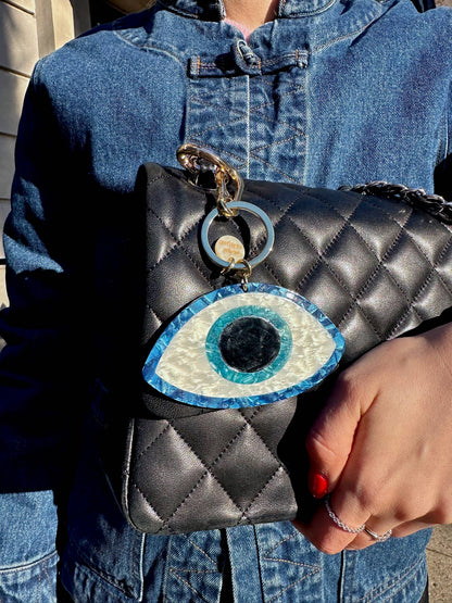Porte-clés + Charme de sac Evil Eye | Solar Eclipse