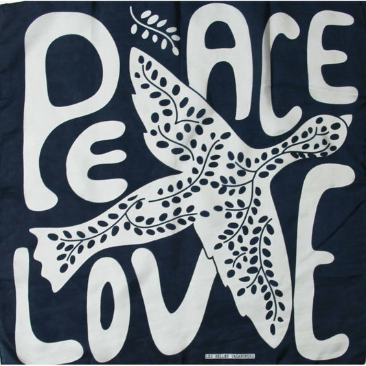 Foulard Peace and Love - Navy