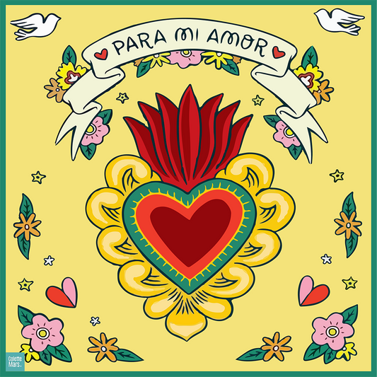 Foulard soie YELLOW - Para Mi Amor