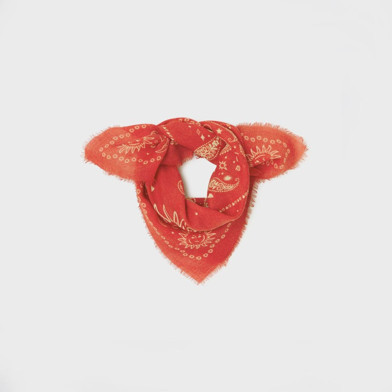 Foulard en 100% laine Alice - ROUGE