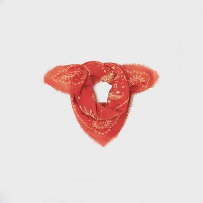 Foulard en 100% laine Alice - ROUGE