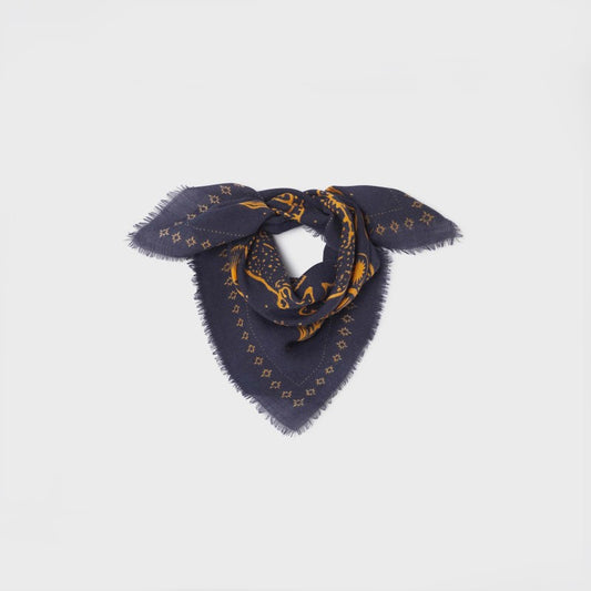 Foulard en 100% laine Sasha - MARINE
