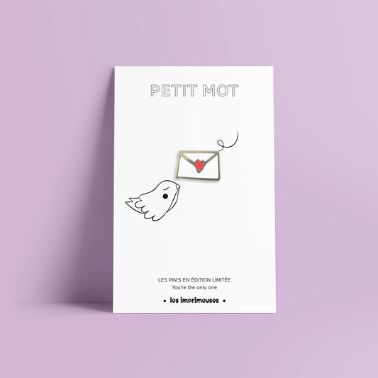 Pin's Lettre - Petit mot