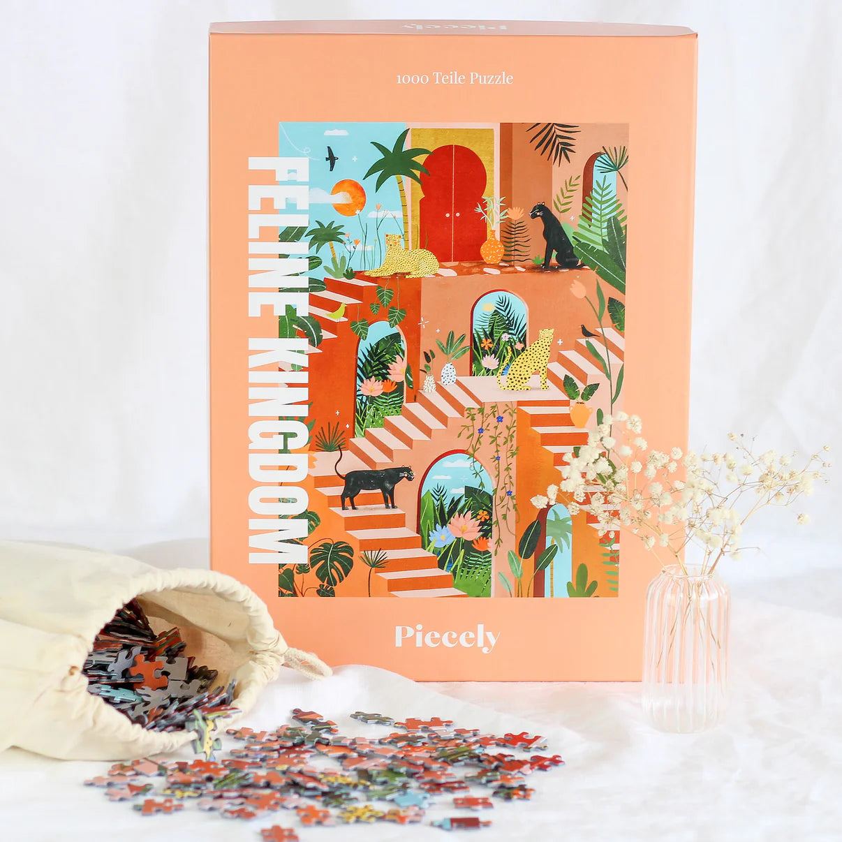 Puzzle 1000 pièces - Feline Kingdom