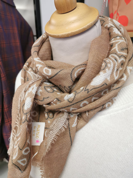 Foulard bandana MOKA - Marie Île de Ré