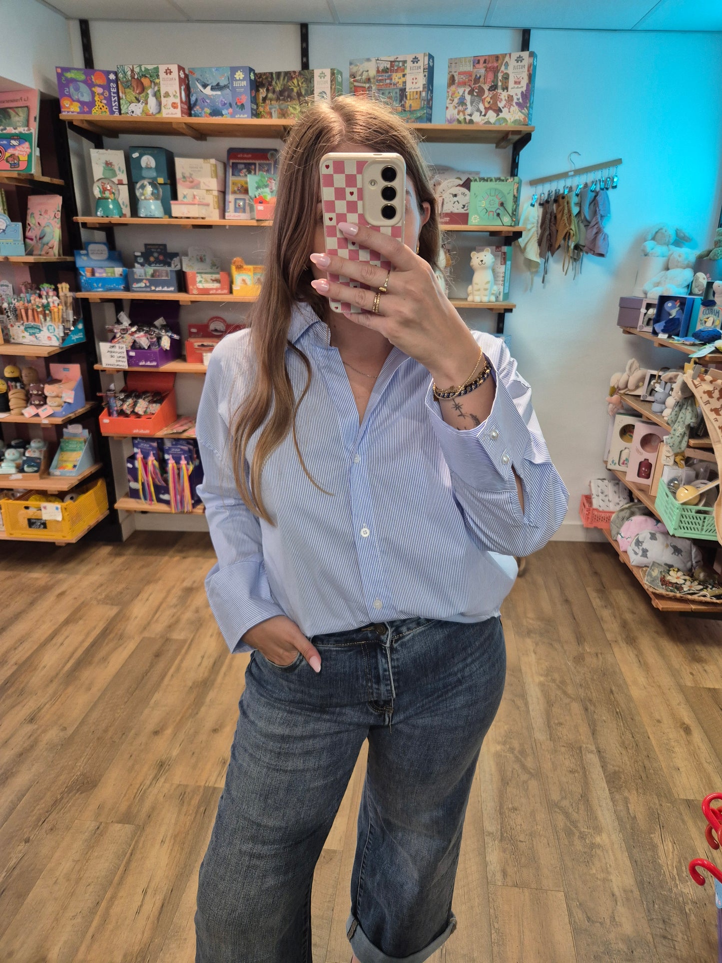 Top RAYURES BLEUES- Danny