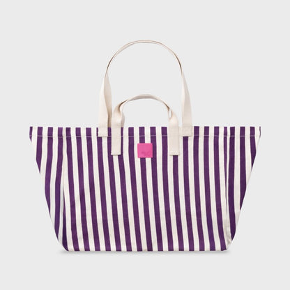 Sac cabas rayures - VIOLET
