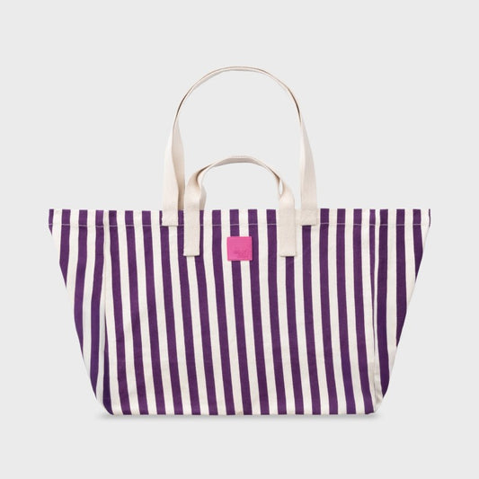 Sac cabas rayures - VIOLET