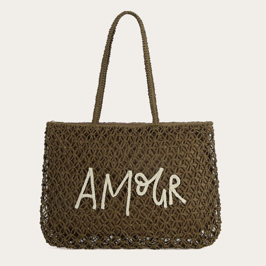 Sac de plage Amour - KAKI