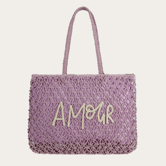 Sac de plage Amour - ROSE