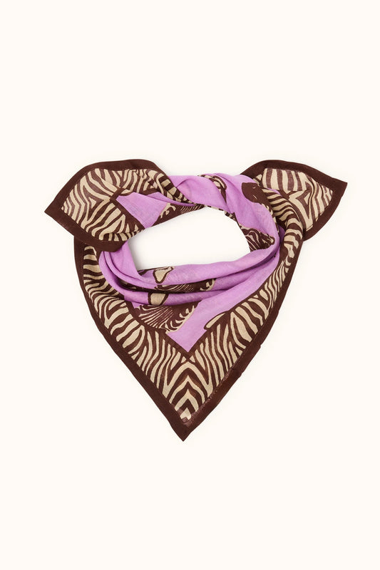 Foulard "Dupitta" ZEBRE MAUVE - Apaches
