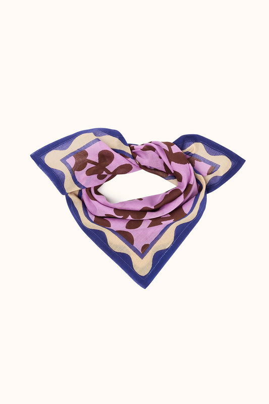 Foulard "Dupitta" PAOLA MAUVE- Apaches