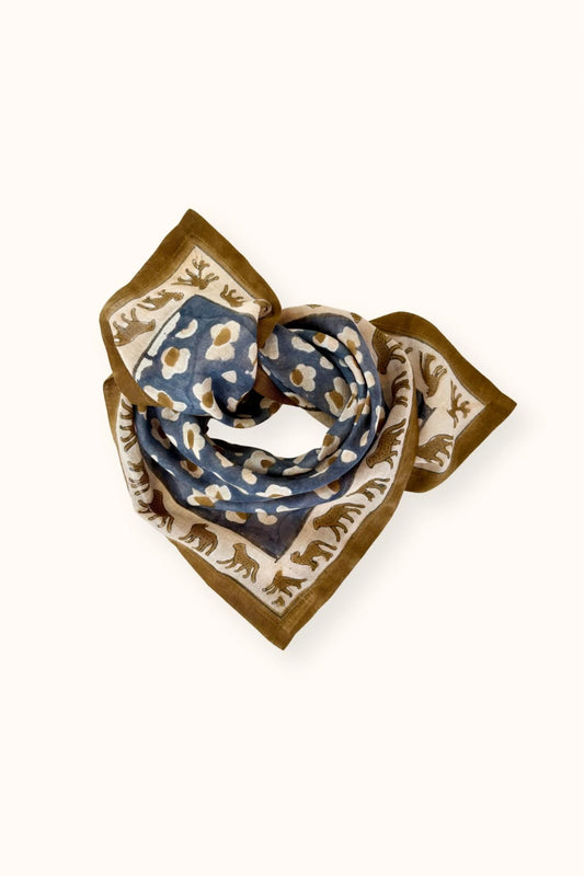 Foulard "Dupitta" LÉOPARD MÉTÉORITE - Apaches