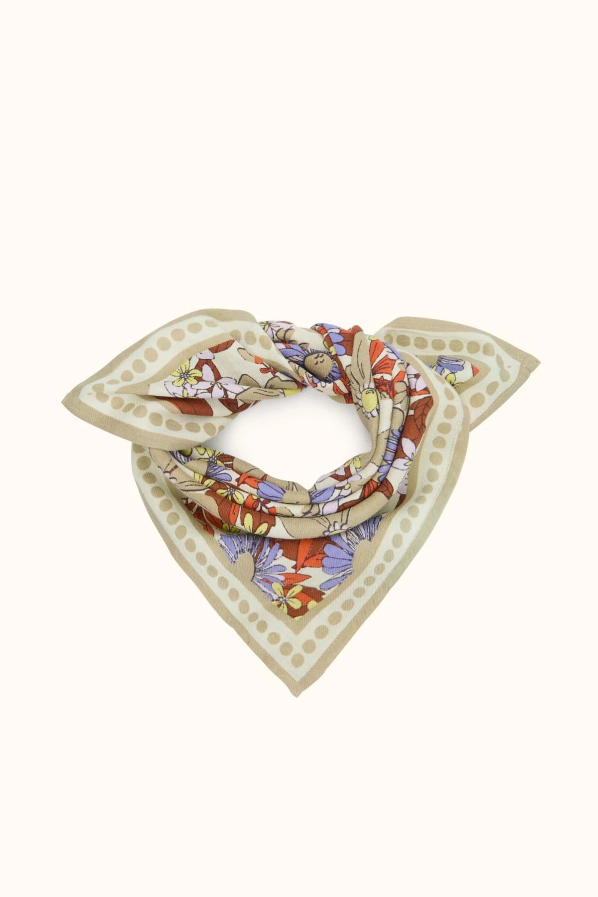 Foulard "Manika Bouquet" BOUQUET MACADAMIA - Apaches