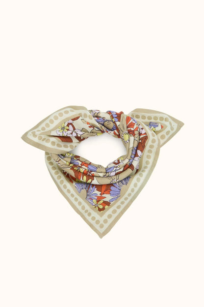 Foulard "Manika Bouquet" BOUQUET MACADAMIA - Apaches