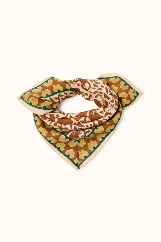 Foulard "Manika Bouquet" GARDEN MACADAMIA - Apaches