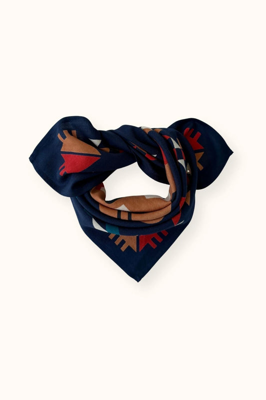 Foulard Manika "Rajah" NAVY - Apaches