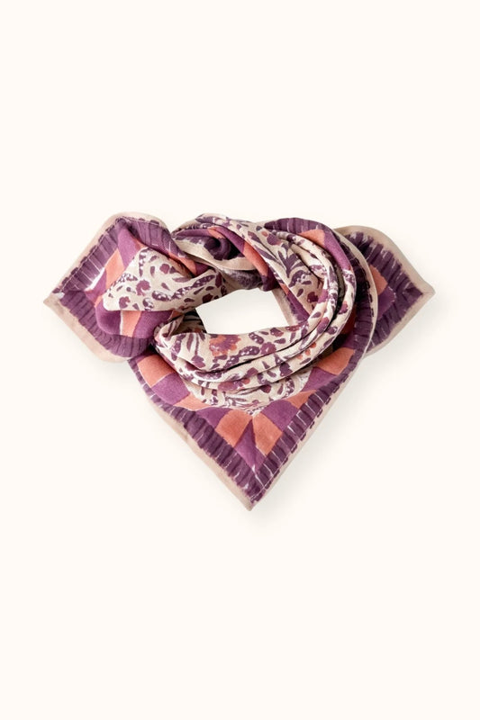 Foulard Manika "Cactus" MACADAMIA - Apaches