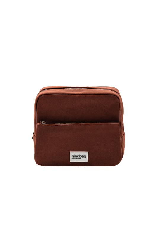 Trousse de toilette XL Alix - CHOCOLAT