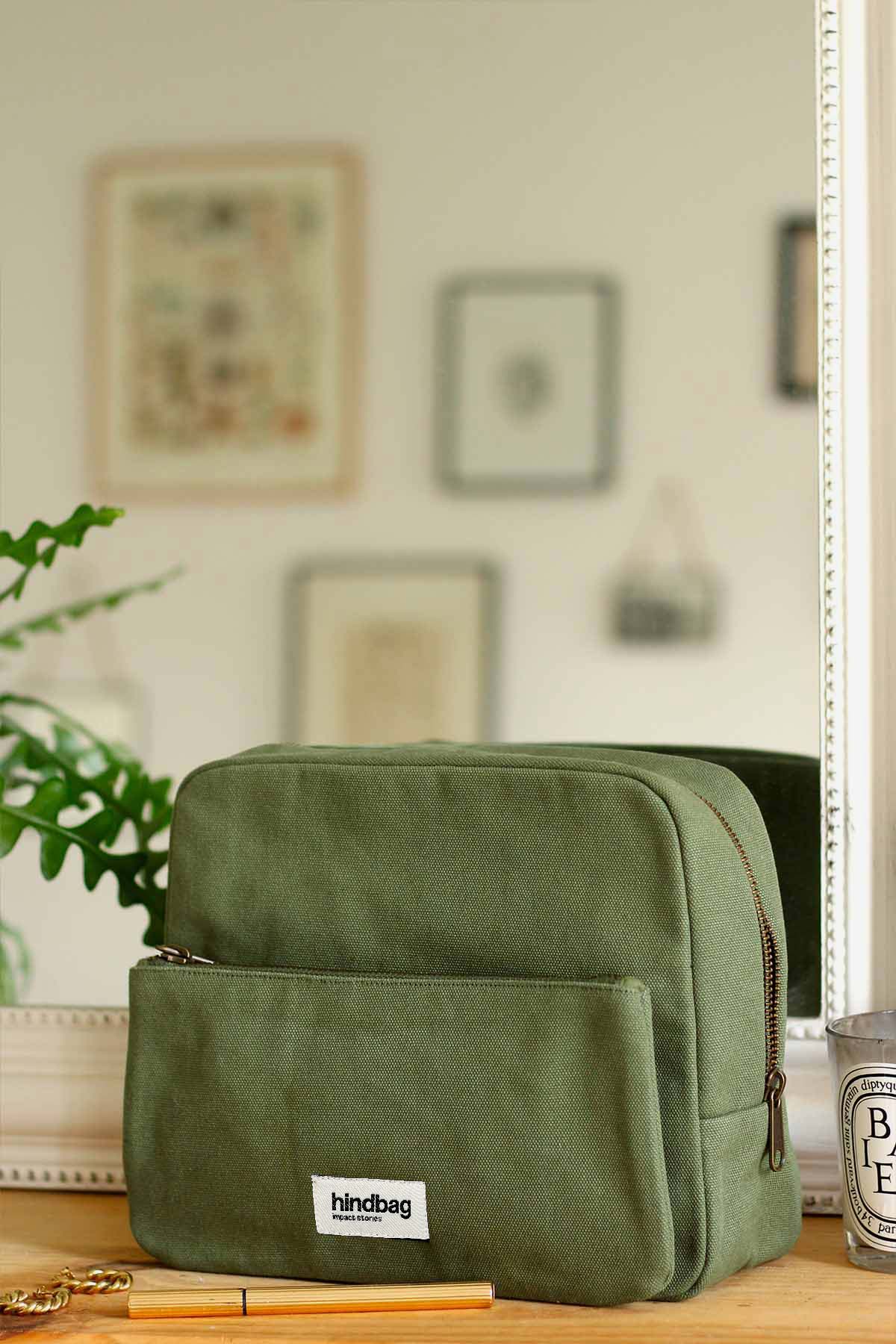 Trousse de toilette XL Alix - OLIVE