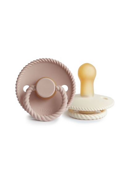 Sucette Rope - BLUSH/CREAM 0 à 6 mois (pack de 2)