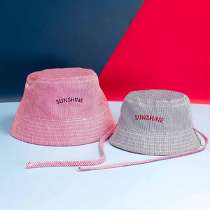 Bob réversible Sunshine - RAYURES ROUGE / RAYURES MARINE