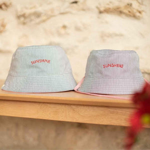 Bob réversible Sunshine - RAYURES ROUGE / RAYURES MARINE