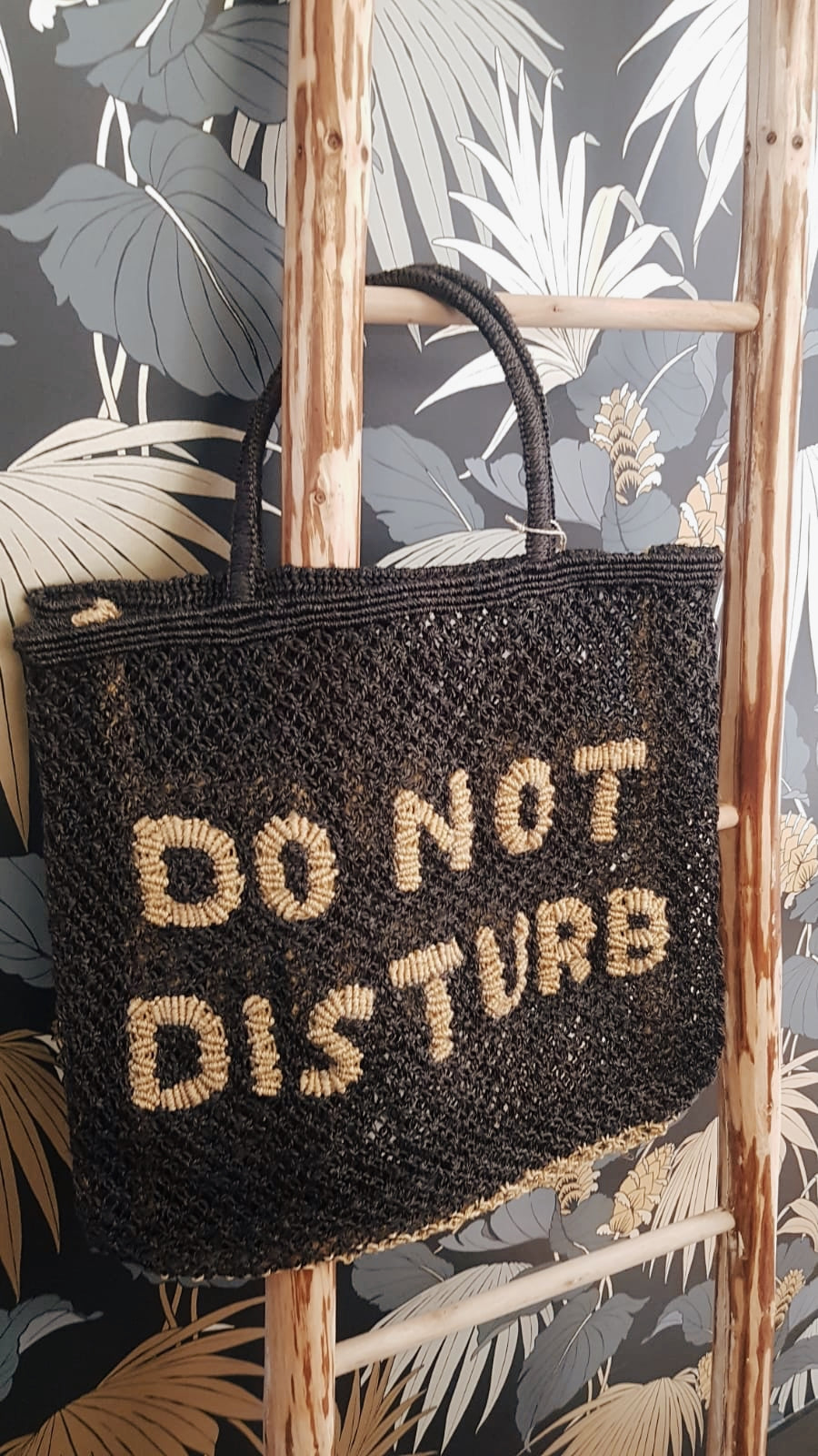 Sac Do not disturb - NOIR ET MOUTARDE