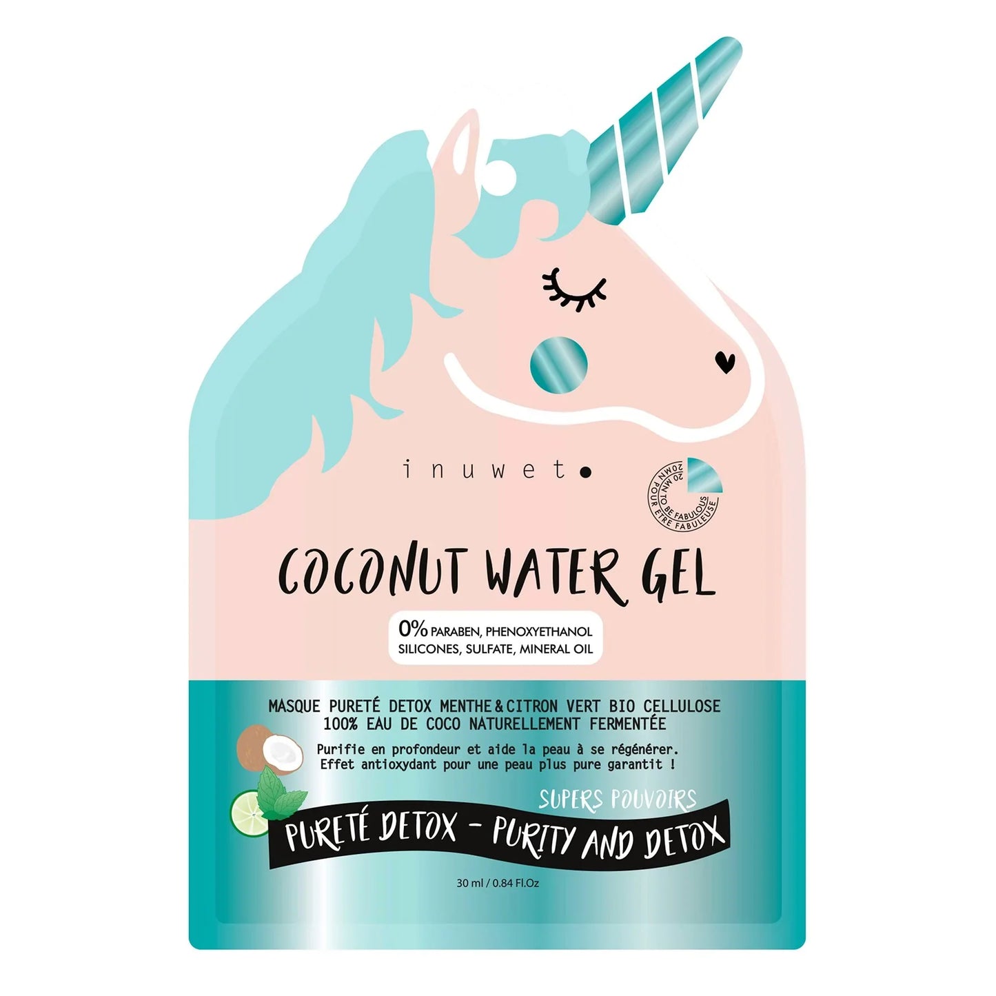 Masque licorne - Supers pouvoirs pureté détox