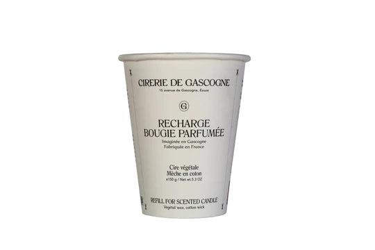 Recharge bougie ARMAGNAC/SAFRAN/CUIR - Cirerie de Gascogne