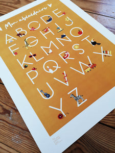 Affiche ABCdaire MOUTARDE